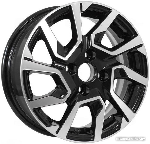 Литые диски KDW KD1420 (КС1090-01) 14x5.5 4x100мм DIA 54.1мм ET 40мм Black Front Polished