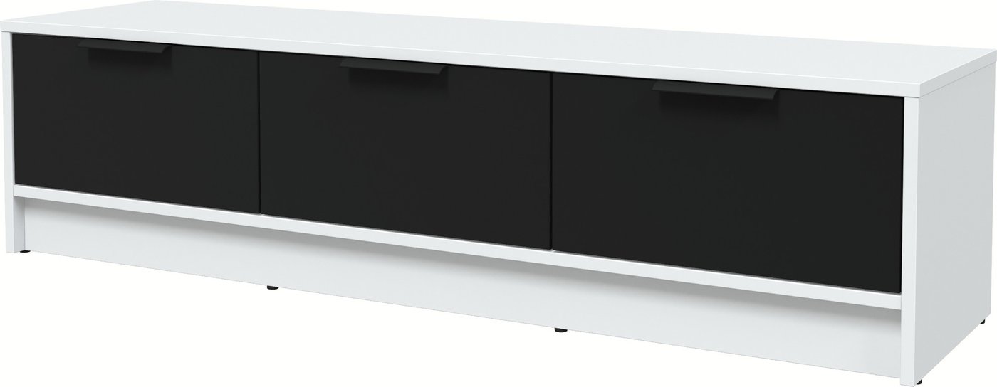 

Тумба Интерлиния ТВ Концепт КТ-ТВ3-35 (черный/белый платинум)