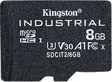 

Карта памяти Kingston Industrial microSDHC SDCIT2/8GBSP 8GB