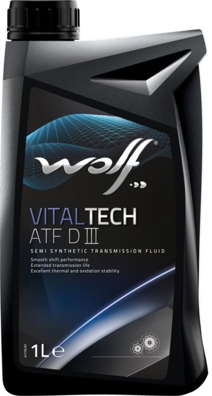 

Трансмиссионное масло Wolf VitalTech ATF DIII 1л