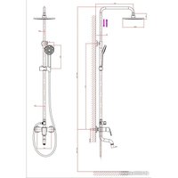 Душевая система  A-Five А5-0337
