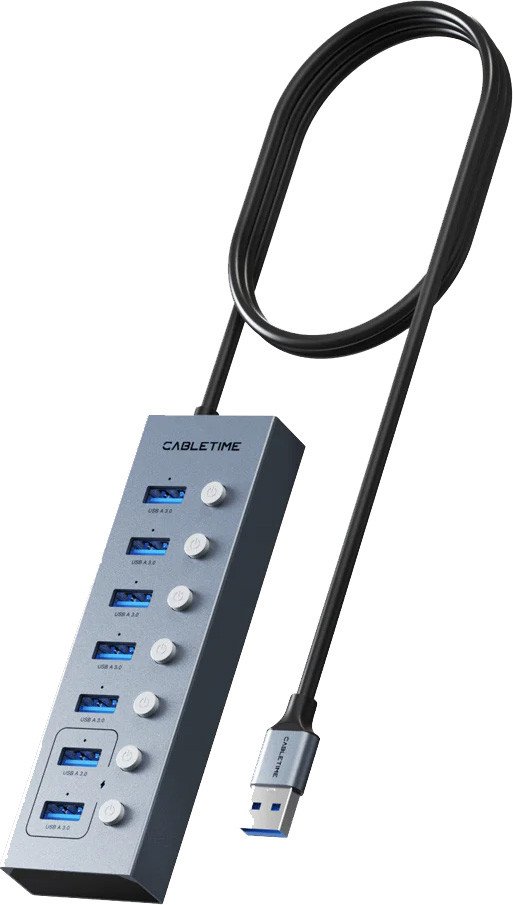 USB-хаб Cabletime CT-HUBU7-AG
