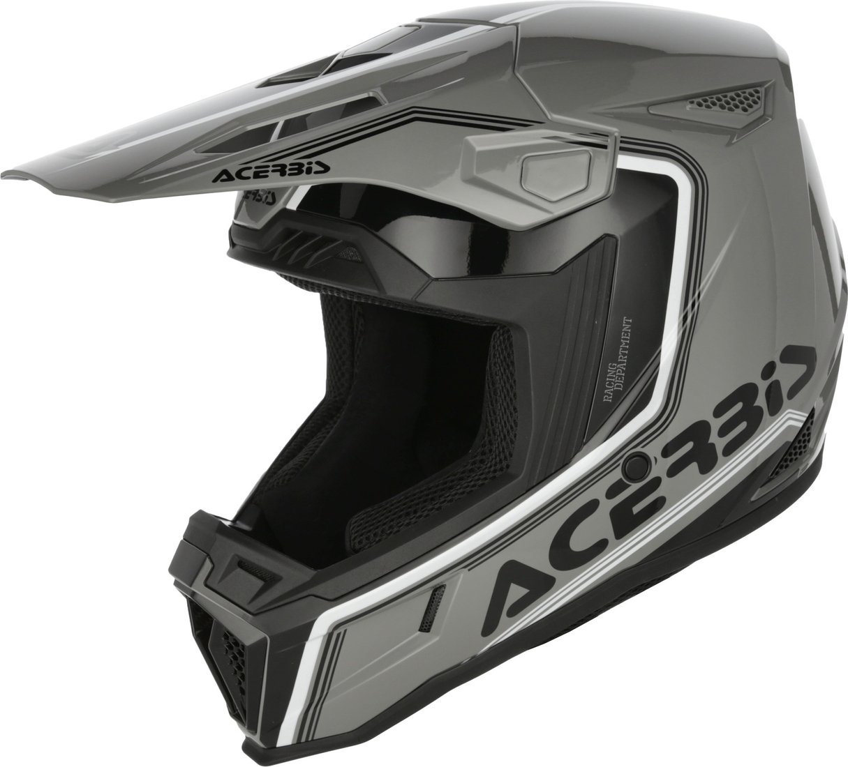 Мотошлем Acerbis Whoops Graphic 0026829.293.064 (M, серый/черный)