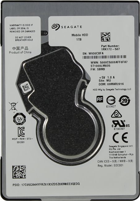 

Жесткий диск Seagate Mobile HDD 1TB [ST1000LM035]