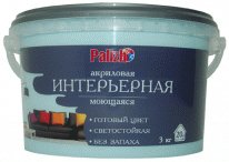 

Краска Palizh Интерьерная моющаяся 3.7 кг (голубой лед)