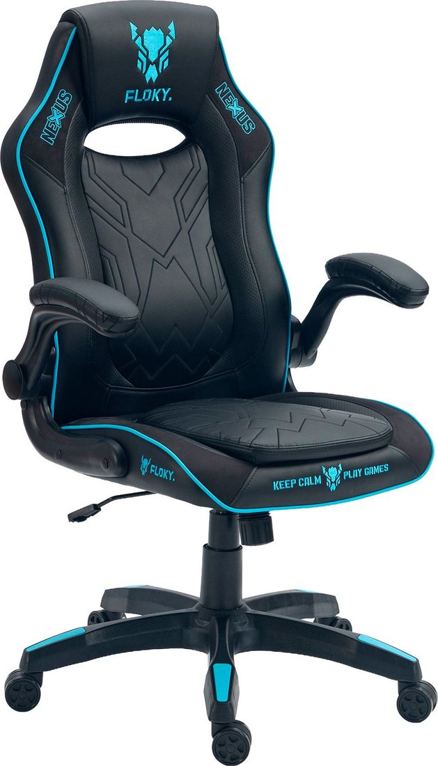 Игровое (геймерское) кресло FLOKY Nexus Black-Blue V1