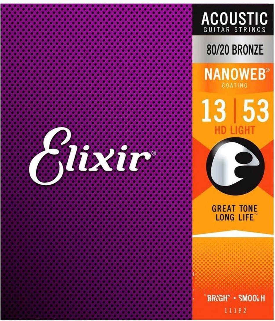 

Струны для гитары Elixir Strings 11182 13-53 HD Light