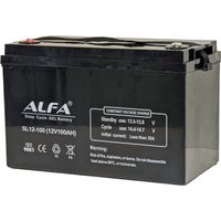 Тяговый аккумулятор ALFA 12V-100Ah(C20) L+ (100 А·ч)