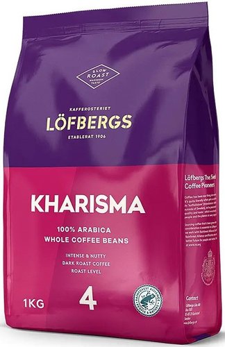 Кофе Lofbergs Kharisma в зернах 1 кг 7310050012537