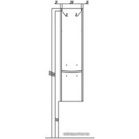  Акватон Шкаф-пенал Инфинити [1A192303IFSCR]