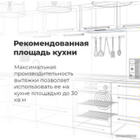 Кухонная вытяжка MAUNFELD Fantasy Light 60 (черный) в Барановичах