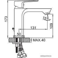 Смеситель Ledeme L1080B