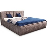 Кровать Мебельград Чикаго 160x200 с подъемным ортопедическим осн. и бельевым ящиком (аликанте коричневый)