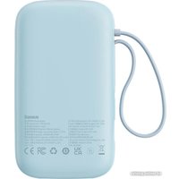 Внешний аккумулятор Baseus Qpow2 Dual-Cable Digital Display Fast Charge Power Bank 22.5W 20000mAh (голубой)
