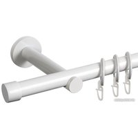 Карниз для штор АС ФОРОС Dance D19Г + заглушка Плоская луна (3м, белый)