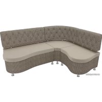 Угловой диван Лига диванов Вегас 105178 (правый, бежевый/корфу 03)