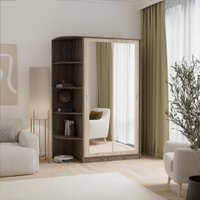 Шкаф-купе Кортекс-мебель Лагуна ШК04-02 (орех элия/дуб сонома, левая консоль)