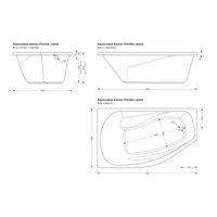 Ванна Метакам Venta 150x90 (левый)