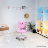 Компьютерное кресло AksHome Catty White (котенок розовый)