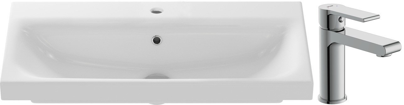 Умывальник Cersanit Moduo 80 Slim P-UM-MOD80SL/1 + 63020