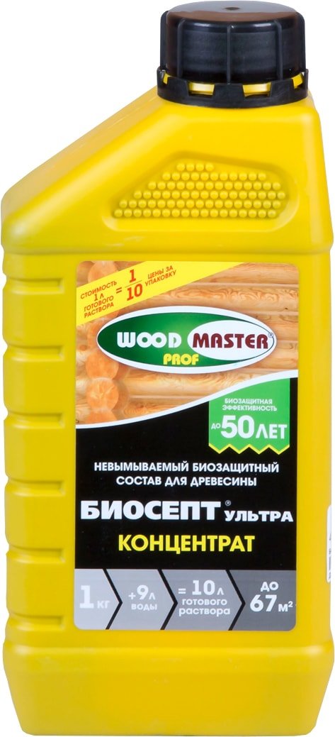 

Антисептик Woodmaster Биосепт Ультра Концентрат (1 кг)