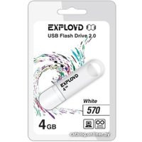 USB Flash Exployd 570 4GB (белый)