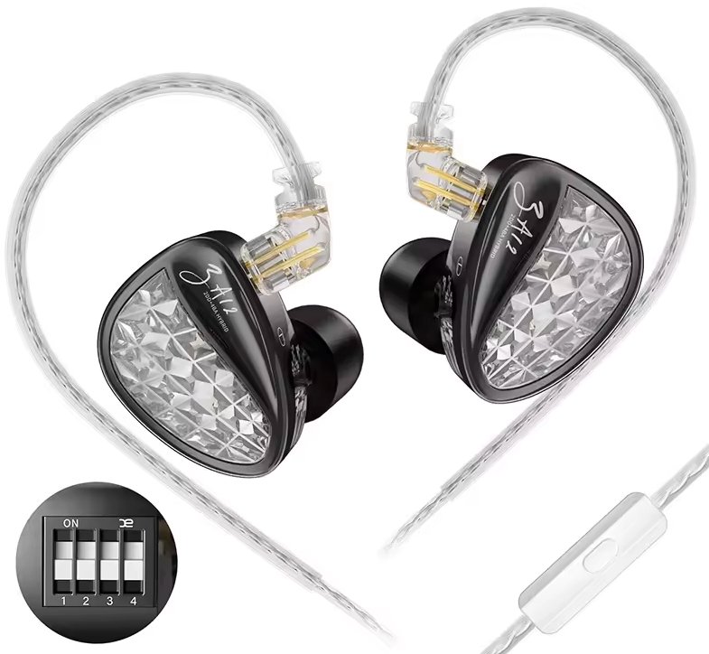 Наушники KZ Acoustics ZA12 With Switches 3.5 мм (с микрофоном)