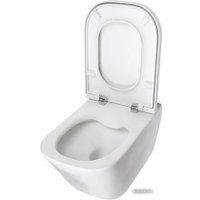 Унитаз подвесной Roca The Gap Clean Rim A34647L000 + 801472001 с пневмокрышкой