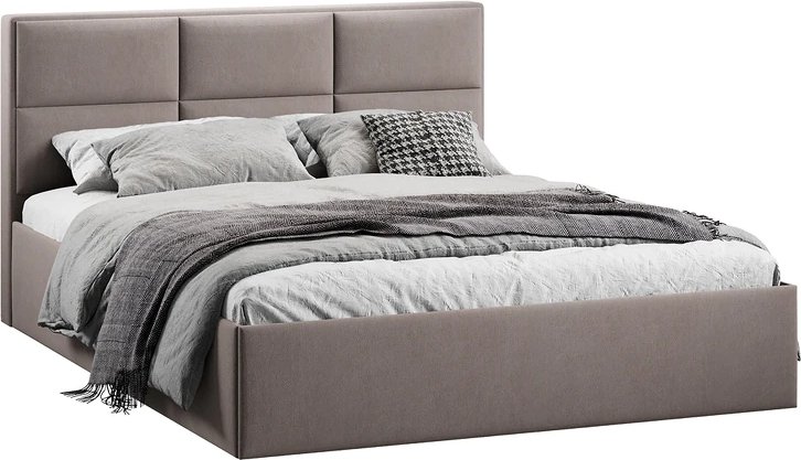 

Кровать Трия Стелла Тип 1 160x200 (велюр Мокко темный)