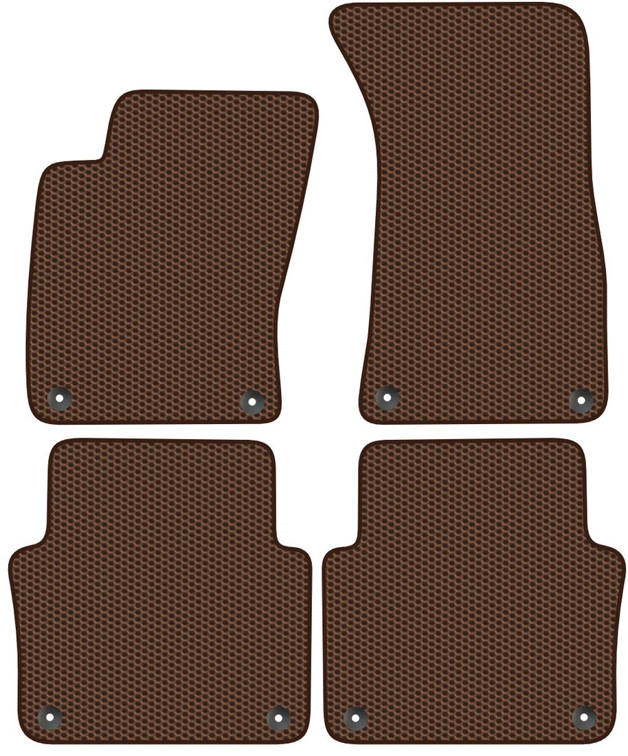 

Комплект ковриков для авто Alicosta Audi A8 Short (седан / D3) 2002 - 2009 (коричневый, сота)
