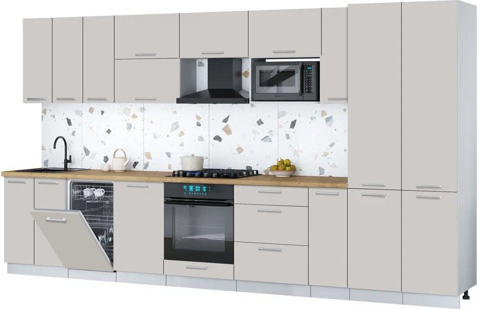 

Готовая кухня Интерлиния Мила Gloss 3.8-ПМ4 (кашемир/кашемир/дуб бунратти)