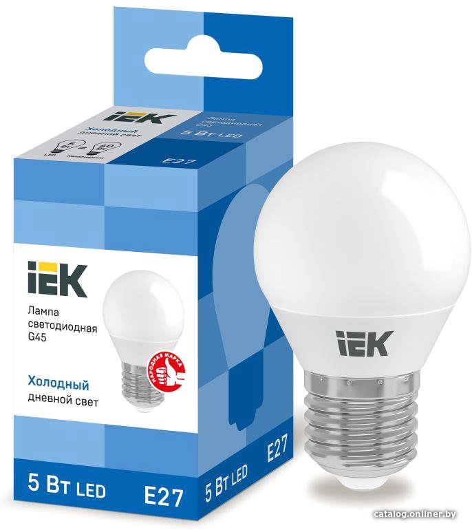 Светодиодная лампочка IEK LED Globe G45 400lm 6500K E27