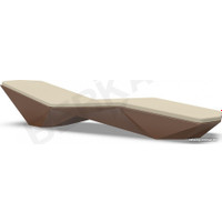Шезлонг Berkano Quaro с подушками (коричневый/бежевый)