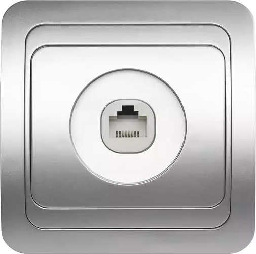 

Розетка телефонная SmartBuy Марс SBE-02c-S1-RJ