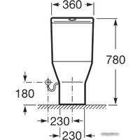 Унитаз напольный Roca Nexo Compact [342642000 + 341642000 + 801640004] с крышкой