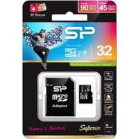 Карта памяти Silicon-Power Superior microSDHC SP032GBSTHDU1V10SP 32GB (с адаптером)