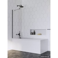 Стеклянная шторка для ванны Radaway Idea Black PNJ 60