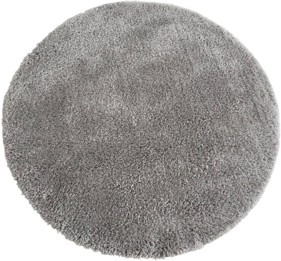 Ковер для жилой комнаты LAXMI Fluffy 01 круг (1.6x1.6, Light Grey)