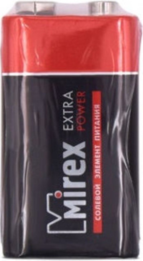 

Батарейка Mirex Extra Power 9V 1 шт 23702-6F22-S1
