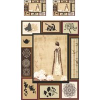 Набор текстиля для спальни Ambesonne Япония: Гейша среди цветов 160x220 bcsl_32120