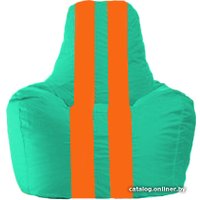 Кресло-мешок Flagman Спортинг С1.1-296 (бирюзовый/оранжевый)