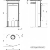 Свободностоящая печь-камин Мета-Бел Сена АОТ-7.0-01