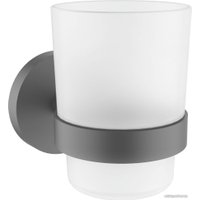 Набор аксессуаров для ванной Wellsee Finishing Touch 182512002 (мыльница, стакан для зубных щеток, дозатор для жидкого мыла, крючок 2 шт, матовый черный)