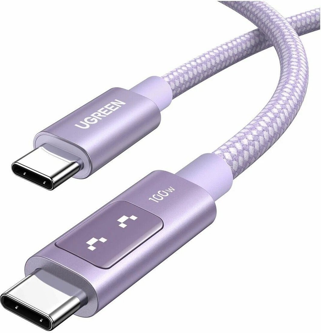 Кабель Ugreen L509 USB Type-C - USB Type-C 65216 (2 м, фиолетовый)