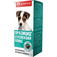 Капли от блох и клещей Apicenna Празицид-суспензия Плюс для щенков мелких (6 мл)