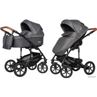 Универсальная коляска Riko Basic Bella Life (2 в 1, 06, anthracite)