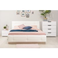 Кровать Mobi Муссон 11.28 (дуб эндгрейн элегантный/марвел вайт)