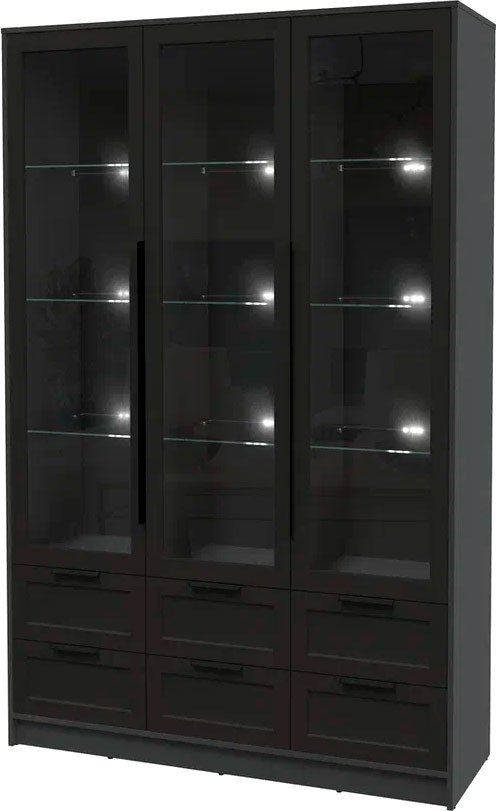 

Шкаф-витрина Интерлиния Концепт Тренд КТ-ШВ3 (антрацит/черный)