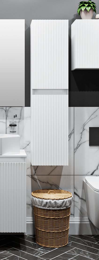 

Runo Шкаф-полупенал Соренто 40 вертикаль (белый)