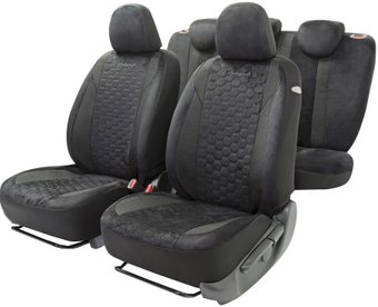Комплект чехлов для сидений Autoprofi Alcantara ALC-1505 (черный)